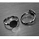 Bases de anillo de almohadilla de latón KK-EC022-14mm-B-RS-1