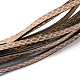 Silver Plated Imitation Leather Cords X-LC-R010-04I-2