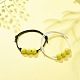 2 bracelet en perles de tennis acrylique 2 couleurs. BJEW-JB08558-01-2