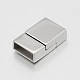 Rectangle 304 Stainless Steel Magnetic Clasps STAS-N061-39-2