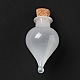 Ornement de bouteilles de liège en verre en forme de larme AJEW-A039-01E-2