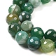 Chapelets de perles en agate à rayures naturelles/agates à bandes G-A246-8mm-06-7