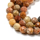 Chapelets de perles en agate fou naturel X-G-A129-3mm-17-3