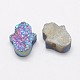 Hamsa Hand Druzy Crystal Beads G-F535-46H-3