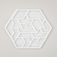 Stampi in silicone per puzzle tangram esagonale DIY-I046-09-2