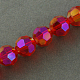 Electroplate Glass Beads Strands X-EGLA-R016-2mm-10-1