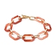 Acrylic & Aluminum Cable Chain Bracelets BJEW-JB05425-03-1