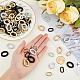 SUPERFINDINGS 240Pcs 6 Style Opaque Spray Painted Acrylic Linking Rings Quick Link Connectors Oval Open Linking Chain Rings Acrylic Cable Chains for Jewelry Making Curb Chains Phone Decor DIY Craft OACR-FH0001-037-3