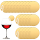 Sunnyclue 20 pz ciondoli per bicchiere di vino in acrilico AJEW-SC0001-57A-1