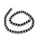 Brins de perles d'onyx noir naturel G-F604-08A-8mm-2