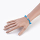 Synthetic Howlite Beads Stretch Bracelets BJEW-JB03926-04-3