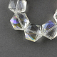 Chapelets de perles en verre électroplaqué EGLA-R069-16x14mm-07-1