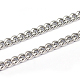 201 Stainless Steel Curb Chains CHS-L001-51-1mm-1
