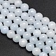 Natural Blue Calcite Round Bead Strands G-N0081-8mm-15-1