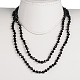 Torsion des colliers de perles de verre NJEW-PH00661-1
