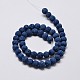 Natural Lava Rock Round Bead Strands X-G-I124-8mm-11-3
