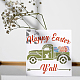 BENECREAT 12x12inch Easter Bunny Truck Painting Stencils DIY-WH0383-0029-5