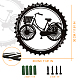 NBEADS Wheels Bicycle Metal Wall Art Decor HJEW-WH0067-228-2