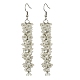 Pendientes colgantes de flores de perlas de imitación de plástico ABS EJEW-JE05295-1