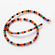 Brins de perles d'agate de couleur de 16 pouce GSR4mmC136-3