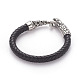 Retro Leather Cord Bracelets BJEW-L642-33AS-3