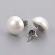 Perlas de concha perla orejeras EJEW-JE02894-02-1