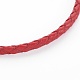 Braided Leather Cord Bracelet Making MAK-L018-04D-2