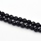 Dyed Natural Black Onyx Bead Strands G-E302-078C-4mm-1