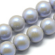 Opaque Acrylic Spray Painted Highlight Beads X-ACRP-Q024-10mm-G03-1