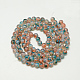 Baking Painted Glass Beads Strands DGLA-Q023-6mm-DB43-2