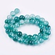 Chapelets de perles en jade naturelle à deux tons G-R165-10mm-M1-2