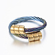 Set di braccialetti e anelli di coppia in acciaio inossidabile di tendenza SJEW-H073-05-5