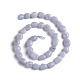 Chapelets de perles en agate avec dentelle bleue naturelle X-G-D0002-D75-2