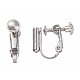 Brass Screw Clip-on Earring Converters Findings KK-N229-01C-3