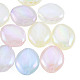 Perline acriliche con placcatura iridescente arcobaleno OACR-N010-062-1