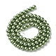 Umweltfreundliche Perlenstränge aus gefärbtem Glasperlen HY-A008-6mm-RB025-2