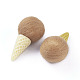 Fournitures d'artisanat de crème glacée en feutre de laine DIY-I031-A09-2