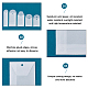 パンダホールエリート100個5スタイル半透明野菜羊皮紙バッグ  長方形の白紙の袋  ホワイト  6.5~11x4.5~5x0.02cm  20個/スタイル DIY-PH0008-55-6