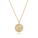 925 стерлингового серебра 12 ожерелье созвездия золото гороскоп знак зодиака ожерелье круглое астрология кулон ожерелье с цирконами подарок на день рождения для женщин мужчин JN1089D-1