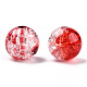 Perles en acrylique transparentes craquelées CACR-N004-01-3