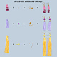 Fabrication de boucles d'oreilles pompon sunnyclue DIY DIY-SC0002-58-3