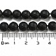 Chapelets de perles perles en agate noire naturelle X-G-D710-8mm-06-3