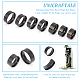 Unicraftale 14 pièces 7 taille 304 ensemble d'anneaux unis en acier inoxydable RJEW-UN0002-90EB-5