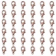 Zinc Alloy Lobster Claw Clasps FIND-FS0001-75R-1