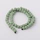 Round Synthetic Lava Beads Strands G-N0116-8mm-15-2