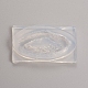 結晶クラスタースライスシリコーンジオード型  中空不規則エポキシ樹脂金型  のどの瑪瑙スライスを作るため  ネックレス  ジュエリー作り  ホワイト  53x32x8mm  内径：40x20mm DIY-D024-16-1