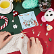 Alloy Enamel Christmas Theme Pendant Locking Stitch Markers HJEW-AB00085-3