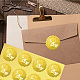 34 лист самоклеящихся наклеек с тиснением золотой фольги DIY-WH0509-037-6