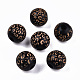 Painted Natural Wood Beads WOOD-T021-53B-M-2