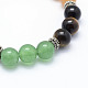 Natural/Synthetic Mixed Stone Beads Stretch Bracelets BJEW-L612-G01-3